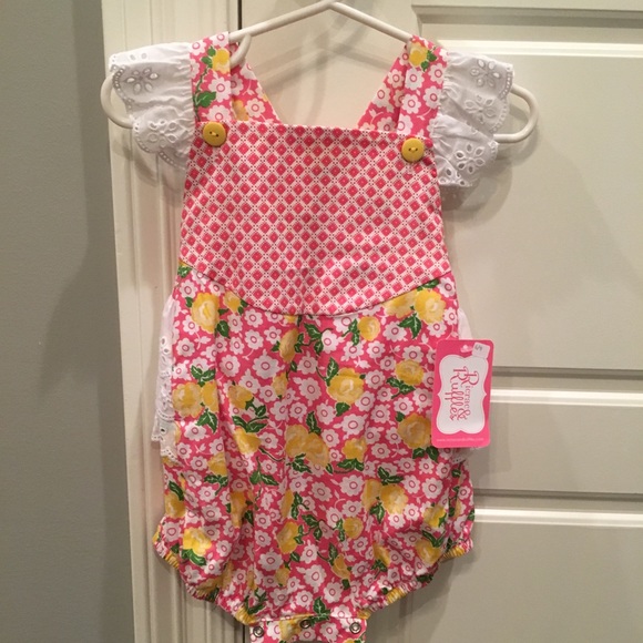 Ricrac Ruffles Other - Ricrac Ruffles Lemon Flower Bubble 6/9